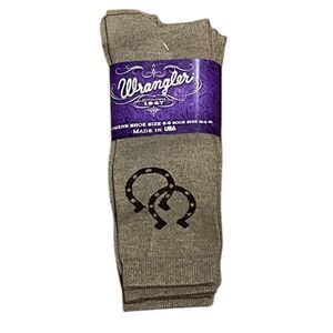 Wrangler Women’s Horseshoe Socks, 3 Pairs, Sizes 6-9, NWT